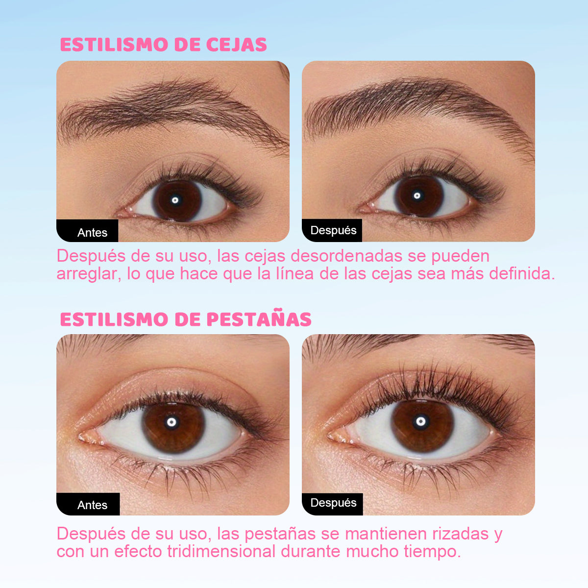 Cera y jabón para cejas | Fijación de 24 horas, waterproof y efecto laminado