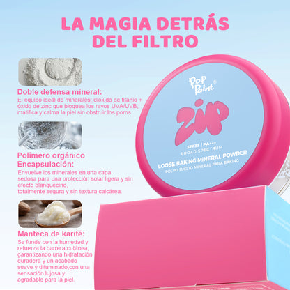 Polvo mineral suelto sellador | SPF 35 PA+++ - Polvo fijador con control de grasa