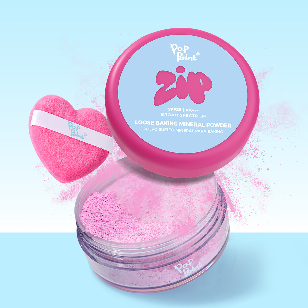 Polvo mineral suelto sellador | SPF 35 PA+++ - Polvo fijador con control de grasa