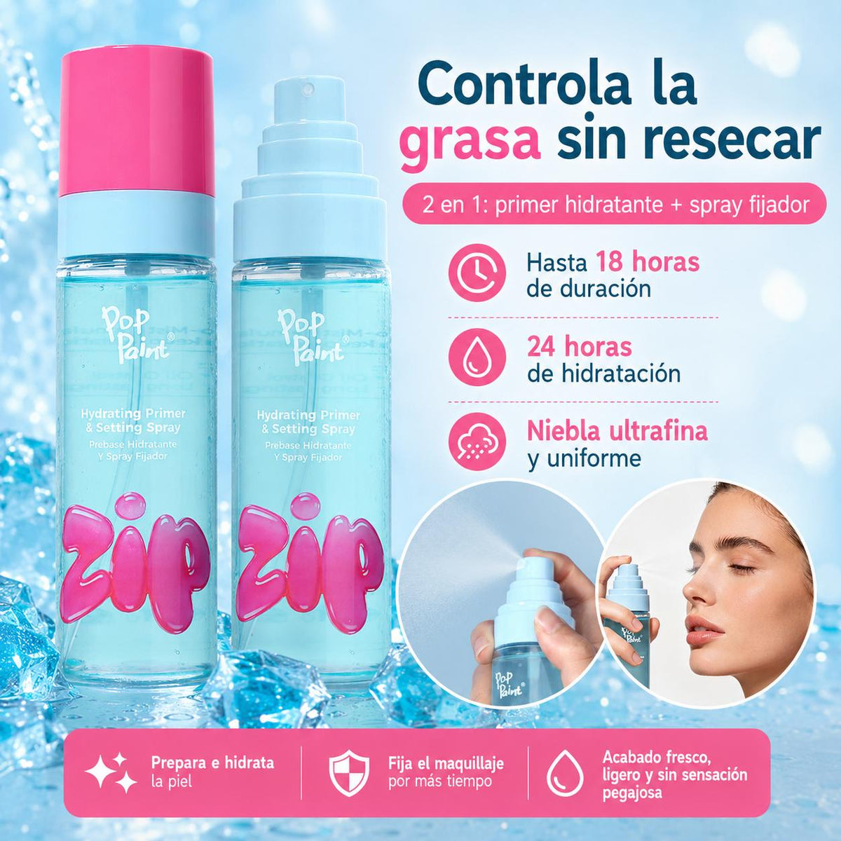 Setting Spray + Blotting Paper Duo