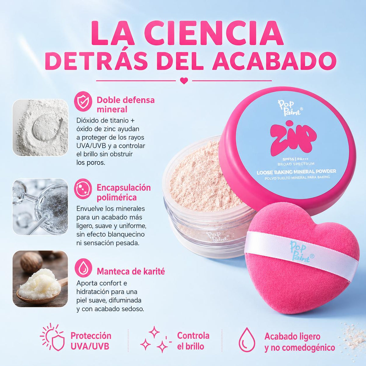 Loose Baking Mineral Powder with SPF 35+++