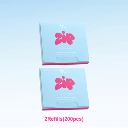 Papel absorbente 2 en 1 con polvo | Kit de retoque portátil