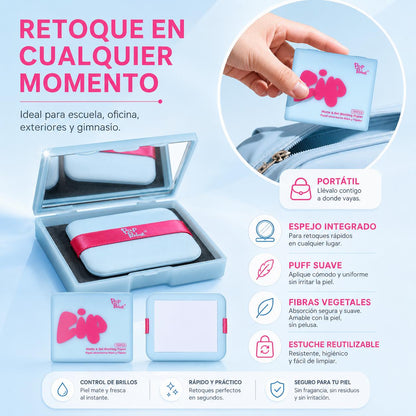 Papel absorbente para matificar y fijar, 100 unidades