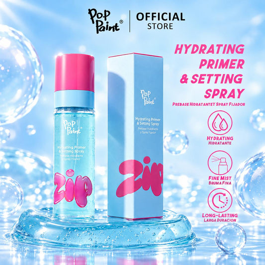 Spray Fixador Gel-Em-Névoa Hidratante e Controla a Oleosidade